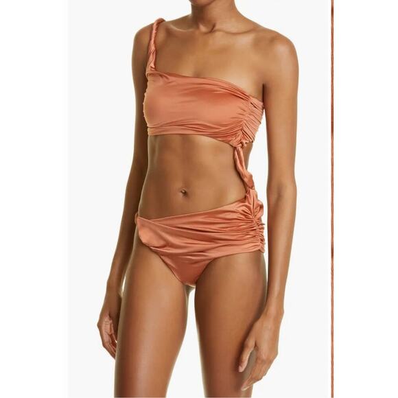 Isa Boulder One-Piece Swimsuit One Shoulder In Spice Size S NWT - Picture 1 of 11